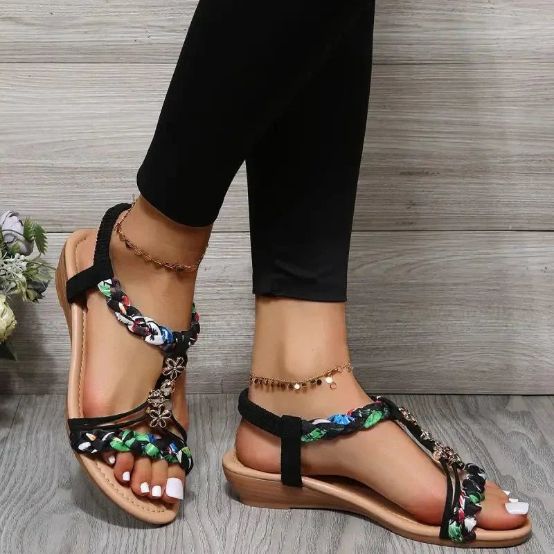 Camila | Boho Braided Summer Sandals