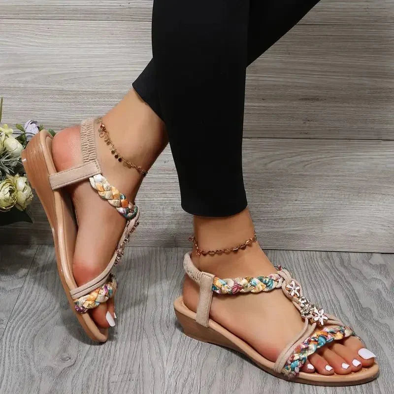 Camila | Boho Braided Summer Sandals