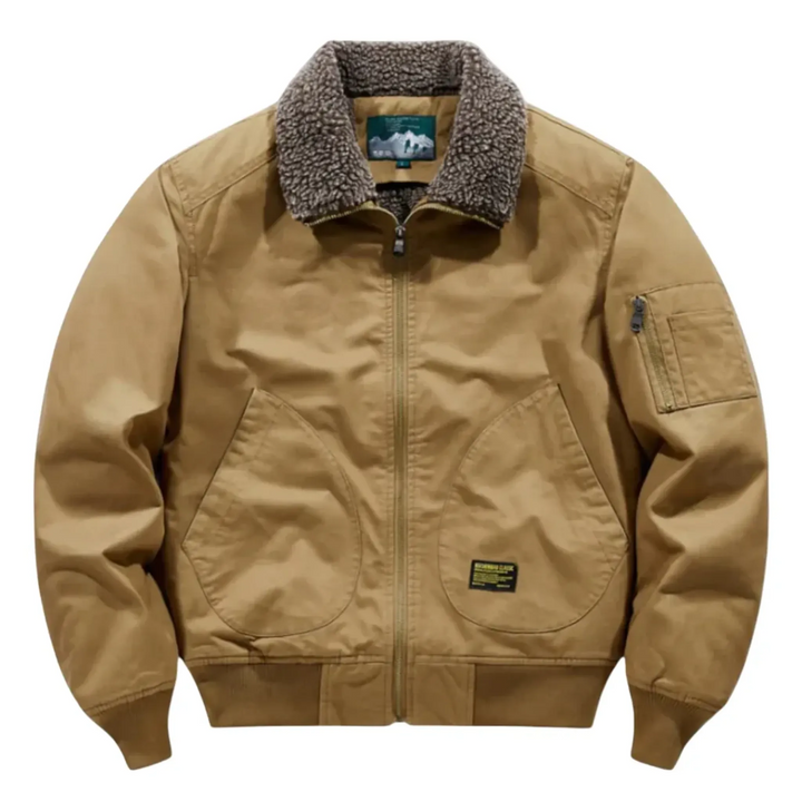 Jan Sherpa-Lined Bomber Jacket