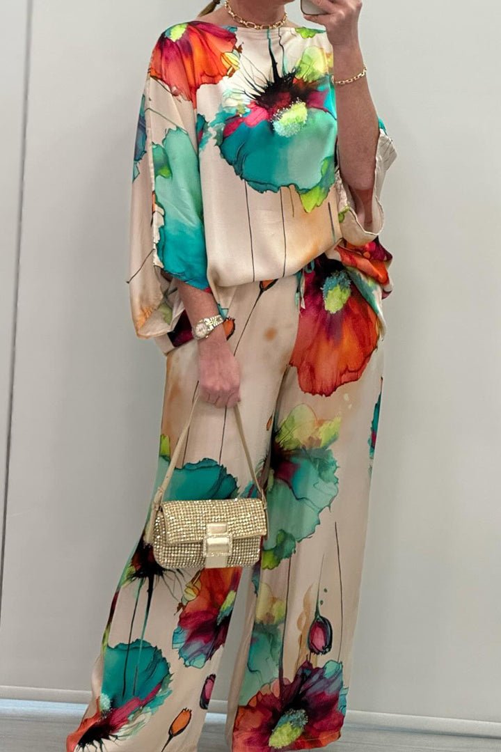 Elira | Flowing Floral Two-Piece Set