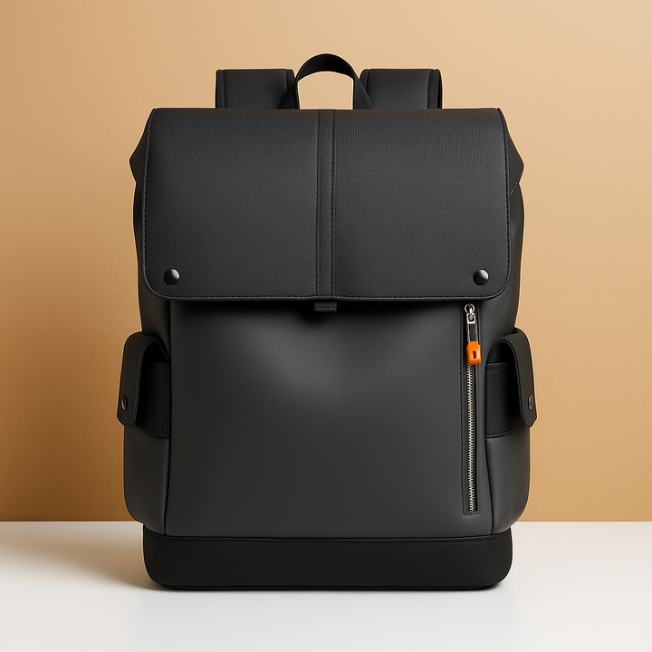 Evi | Waterproof leather laptop backpack