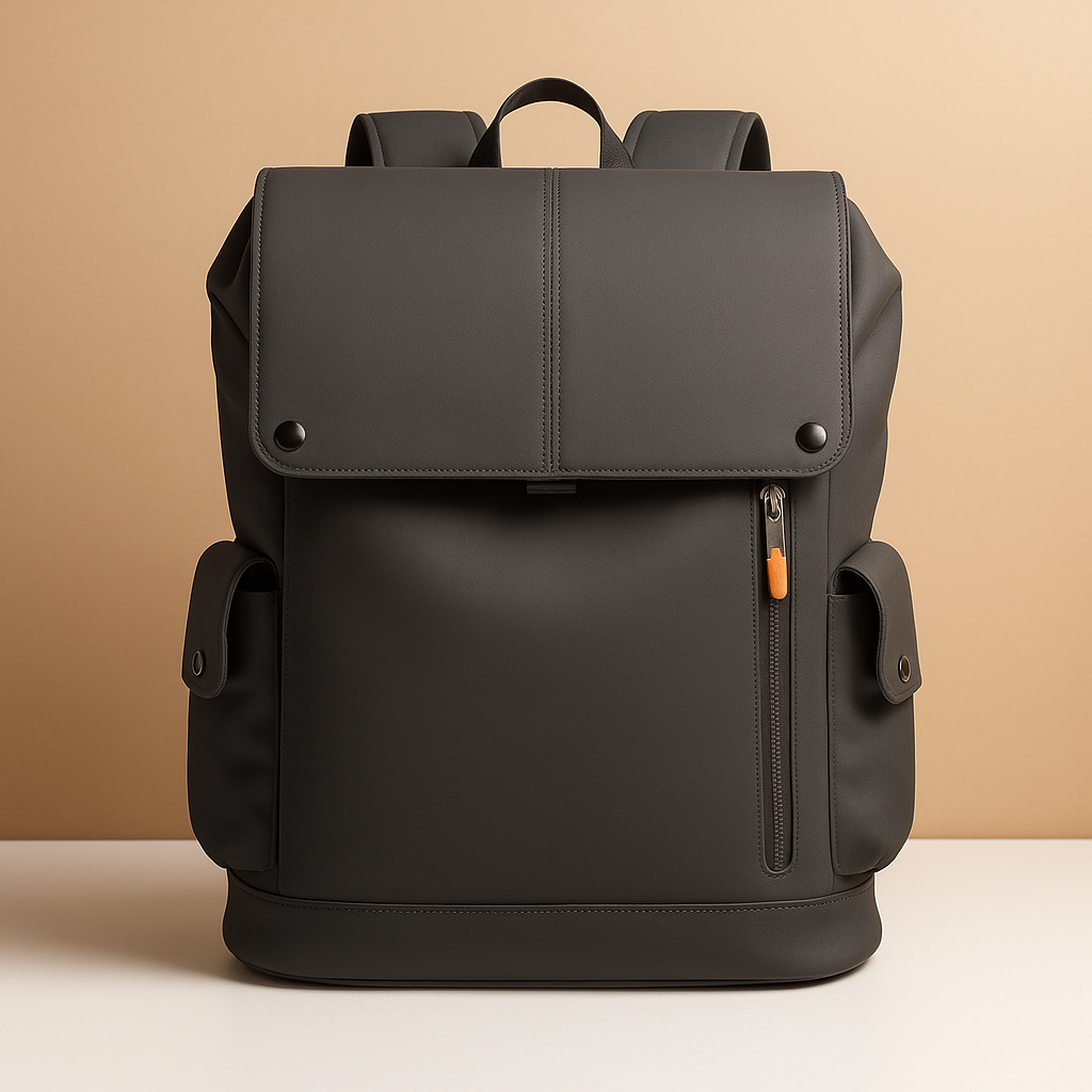 Evi | Waterproof leather laptop backpack