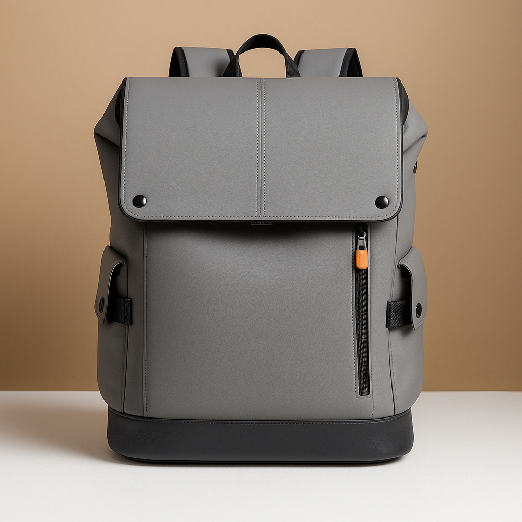Evi | Waterproof leather laptop backpack
