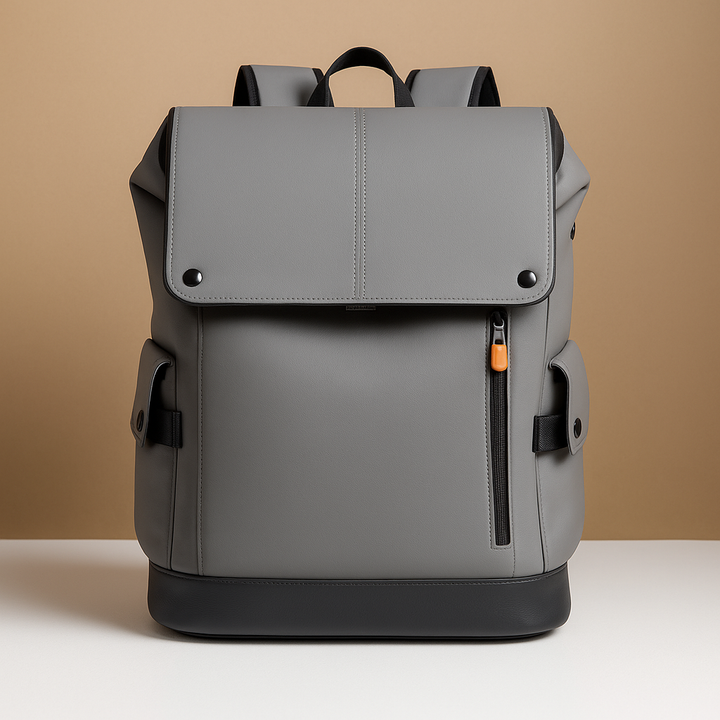 Evi | Waterproof leather laptop backpack