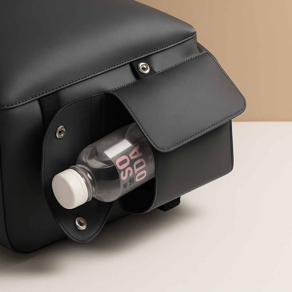 Evi | Waterproof leather laptop backpack