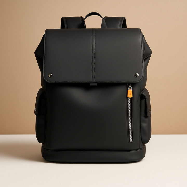 Evi | Waterproof leather laptop backpack