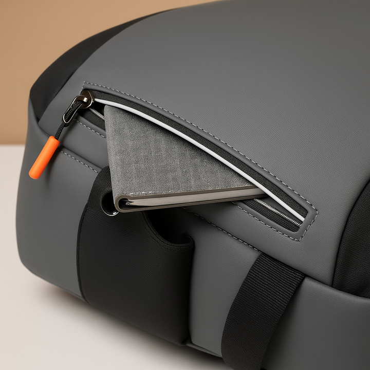 Evi | Waterproof leather laptop backpack